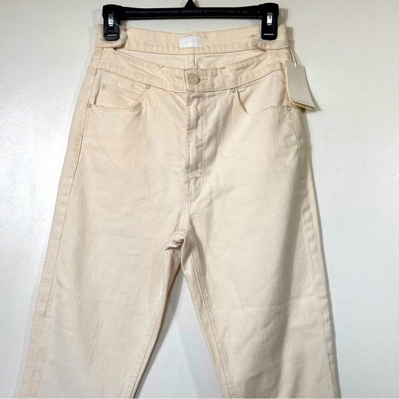 Mother NWT The Dazzler "Ouch" Shift Jeans in Cream- Size 28 - Picture 5 of 15